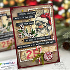 Simon Says Clear Stamps Season of Magic for Tim Holtz Workshop 2491ssc Nichol Spohr Vintage Christmas Card