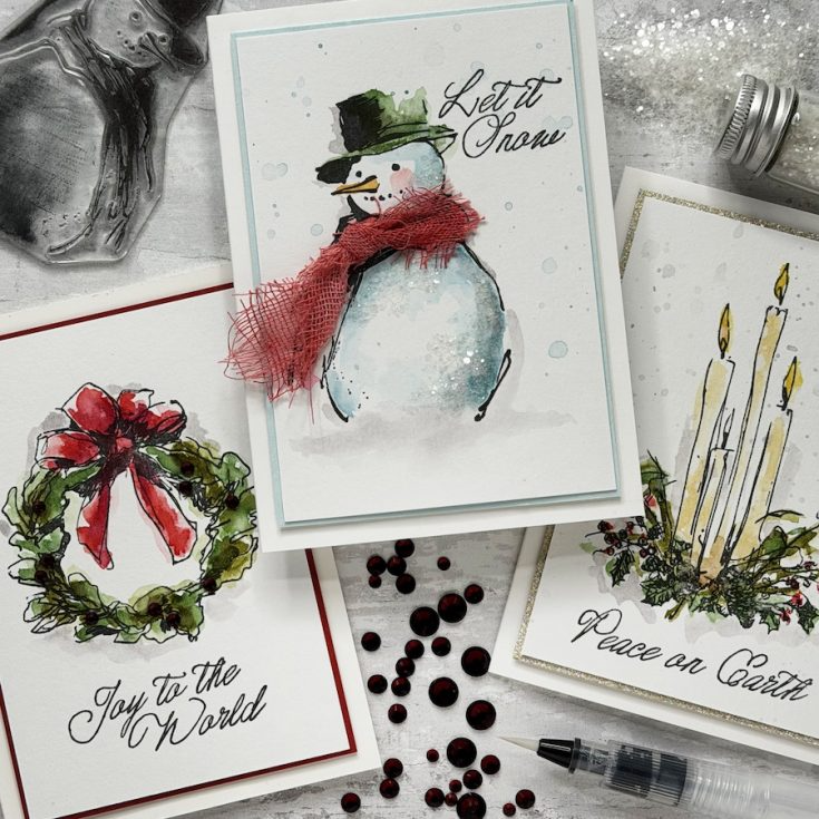 Simon Says Clear Stamps Season of Wonder for Tim Holtz Workshop 2492ssc Vintage Christmas Cards