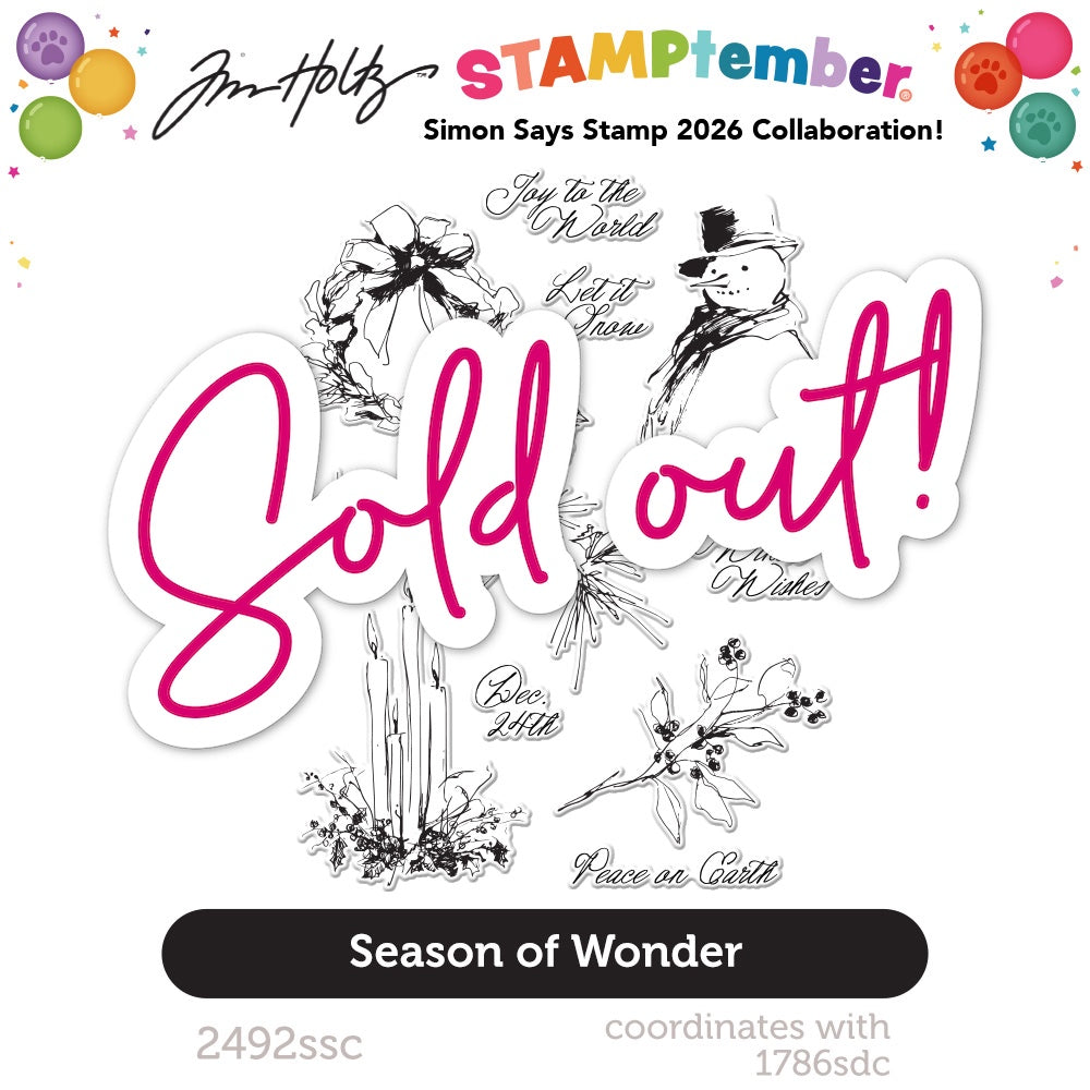 Simon Says Clear Stamps Season of Wonder for Tim Holtz Workshop 2492ssc sold out