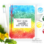 Simon Says Clear Stamps Simply Shabby 2487ssc Suzy Plantamura Rainbow Be You Card