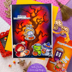 Simon Says Clear Stamps Spooky Crew 3438ssc Stamptember Keisha Charles Cute Halloween Card