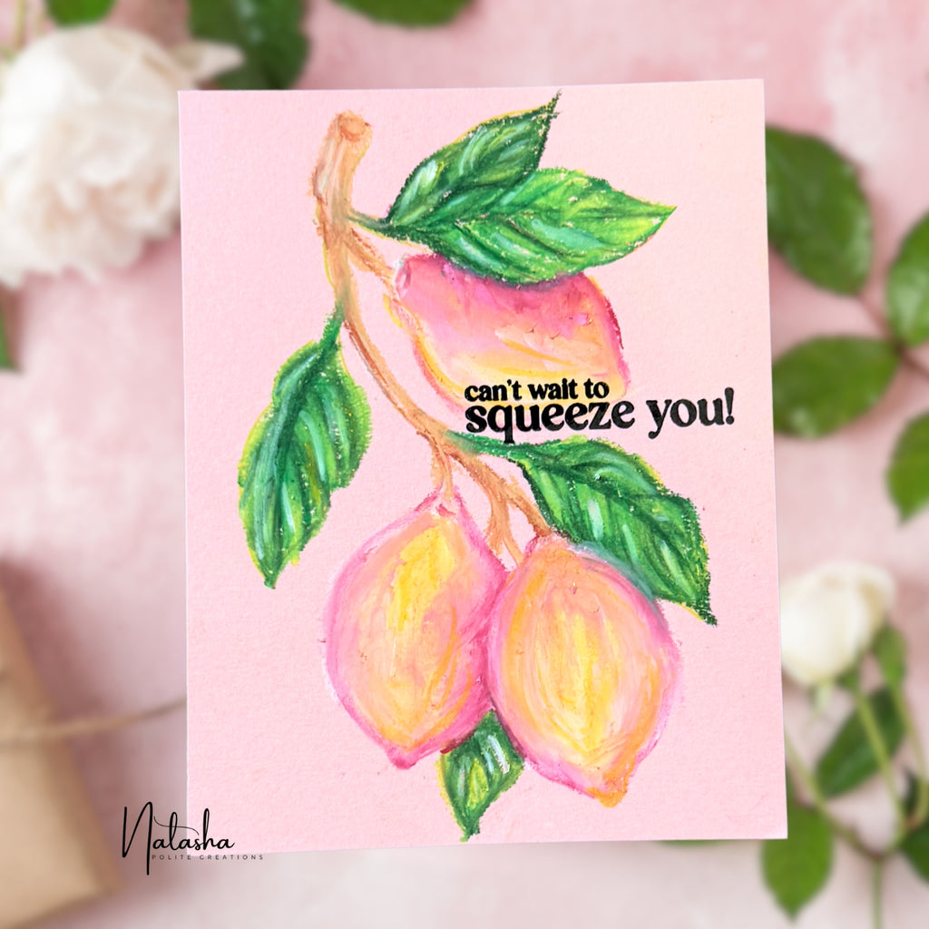 Simon Says Clear Stamps Squeeze You 3448ssc Every Happiness Natasha Polite Grapefruit Squeeze You Card