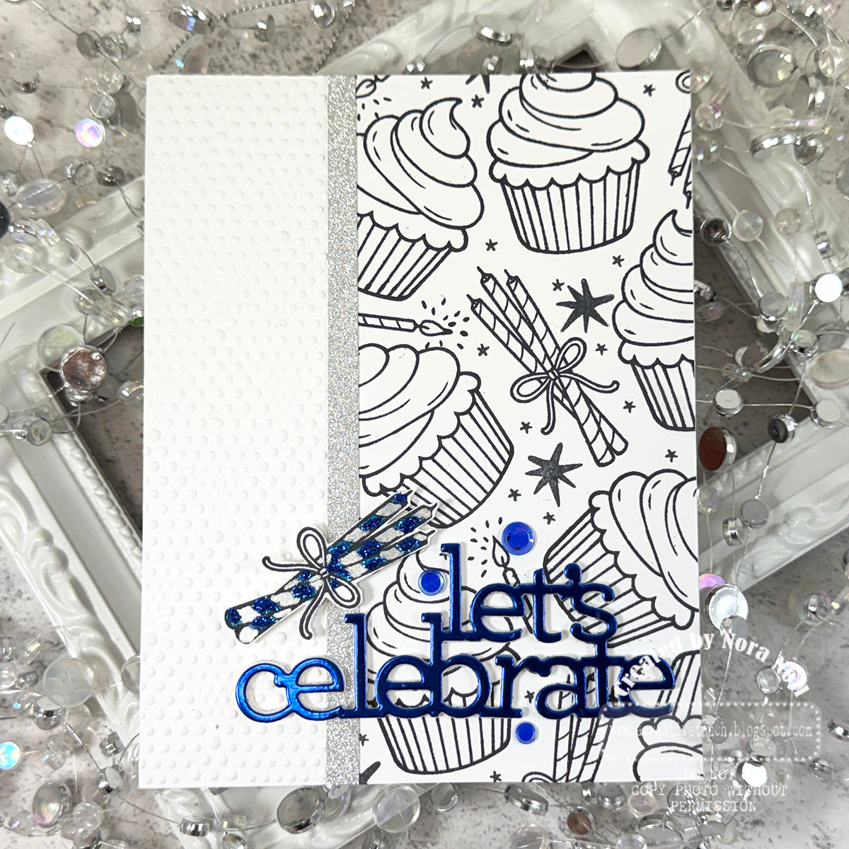 Simon Says Clear Stamps Strike Up the Fun 3440ssc StamptemberNora Noll Birthday Cupcakes Card