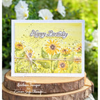Simon Says Clear Stamps Sunflower Meadow 3432ssc Every Happiness Barbara Tarayao Late Summer Birthday Card