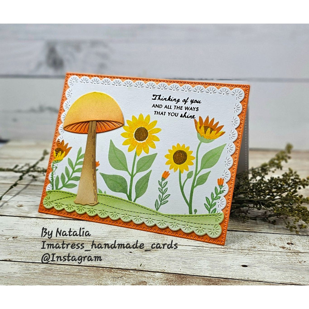 Simon Says Clear Stamps Sunflower Meadow 3432ssc Every Happiness Natalia Alton Whimsical Meadow Card