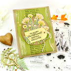 Simon Says Clear Stamps To Friendship 2447ssc Stamptember Christine Okken Yellow Flowers Card