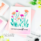 Simon Says Clear Stamps To Friendship 2447ssc Stamptember Revati Panickar Wildflowers Friend Card