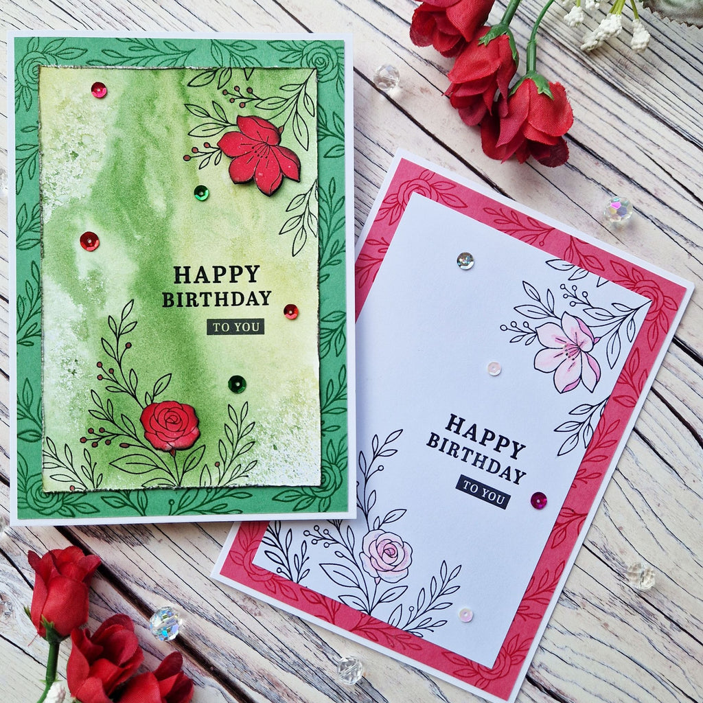 Simon Says Clear Stamps Today and Every Day 2405ssc Stamptember Jane Tyrell Birthday Card Set 