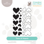 Simon Says Clear Stamps Tons of Hearts sss101451 Heart to Heart