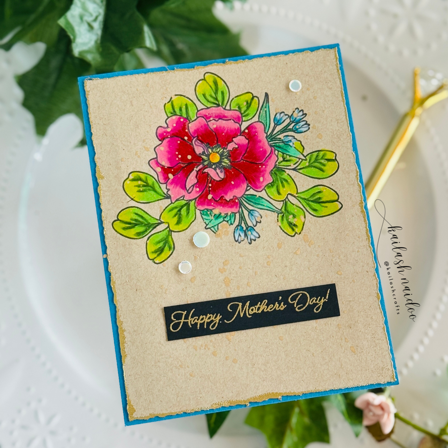 Simon Says Clear Stamps Wild Rose 2353ssc In My Heart Mother's Day Rose Card