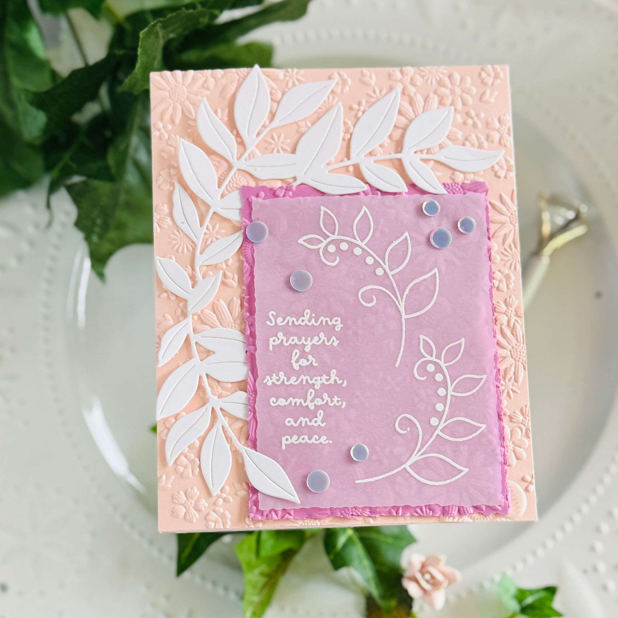 Simon Says Clear Stamps With Sympathy 2342ssc Always There Sending Prayers Card Kailash Naidoo