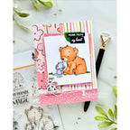 Simon Says Clear Stamps Woodland Friends 2370ssc Every Happiness Savannah O'Gwynn Bear and Mouse Friends Card