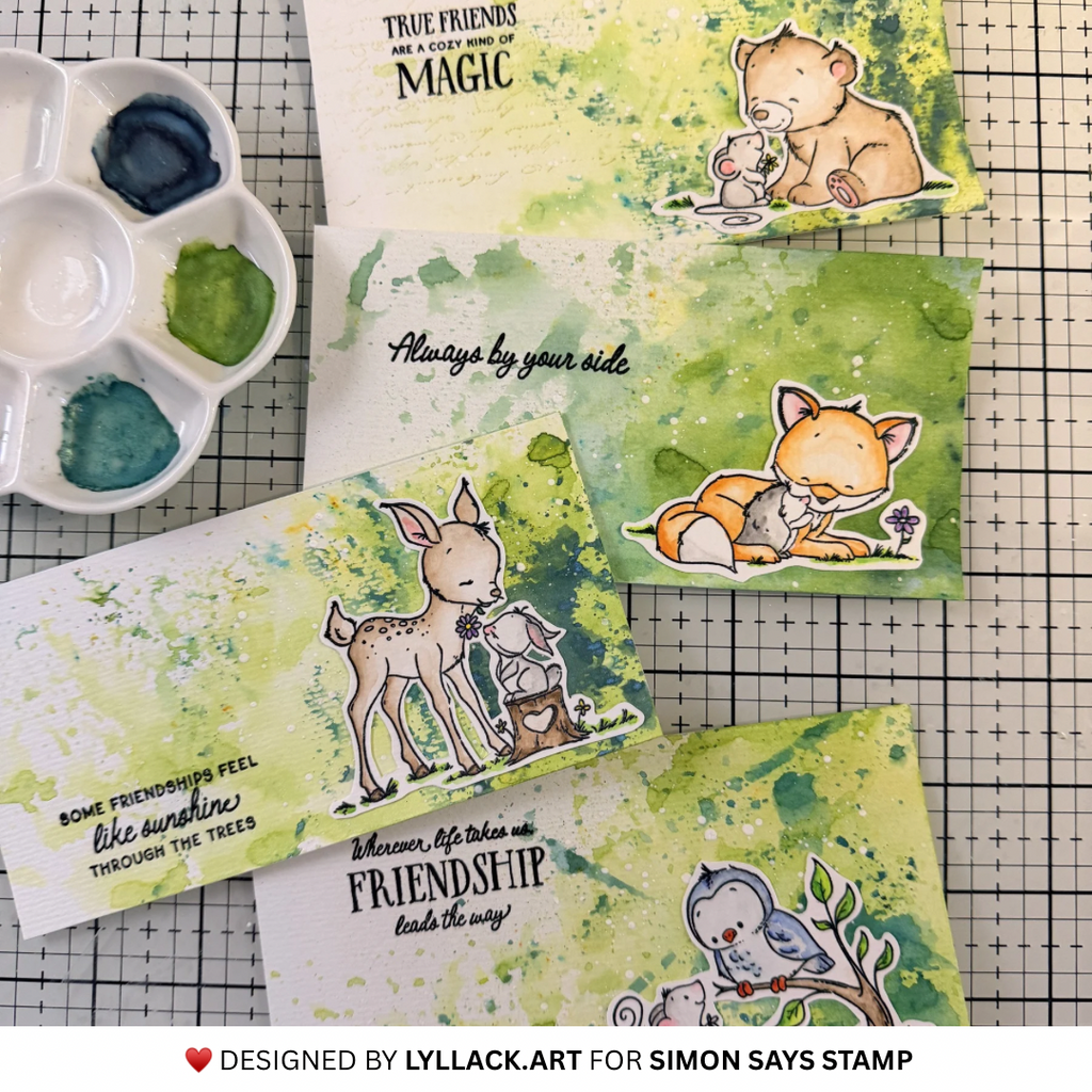 Simon Says Clear Stamps Woodland Friends 2370ssc Every Happiness Thais Carvalho Critter Friends Booklet