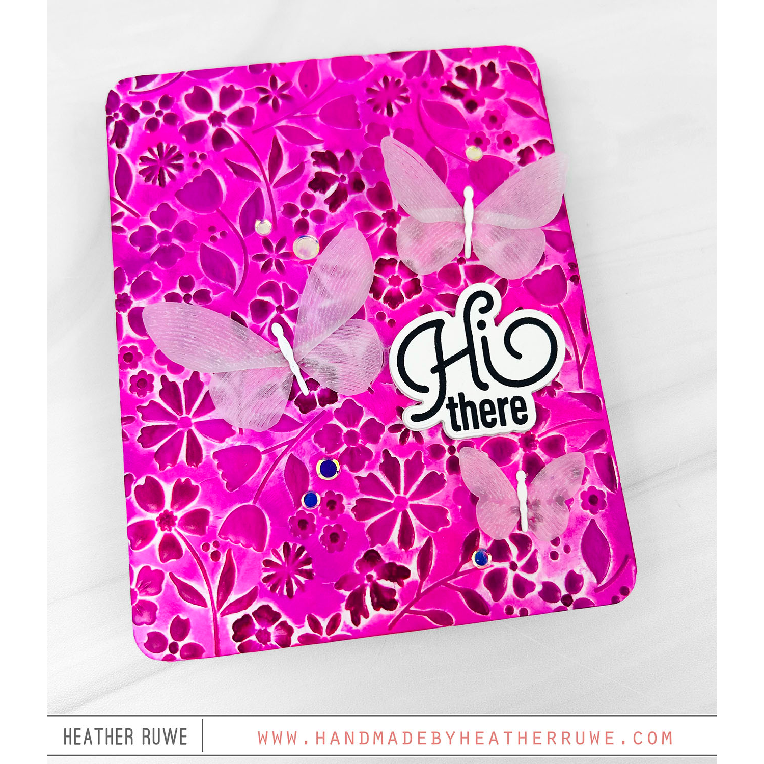 Simon Says Embossing Folder Floating Flowers sf393 Be Bold – Simon