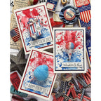 Simon Says Stamp 3D Box and Popcorn Wafer Dies 1698sd Tim Holtz Independence Day Cards