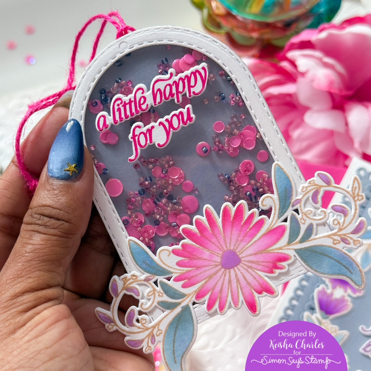 Simon Says Stamp A2 Stitched Arches Wafer Dies 1590sd Every Happiness Keisha Charles Shaker Tag