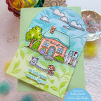 Simon Says Stamp A7 Arches Wafer Dies 1553sd Shine On Keisha Charles Wish You Were Here Card
