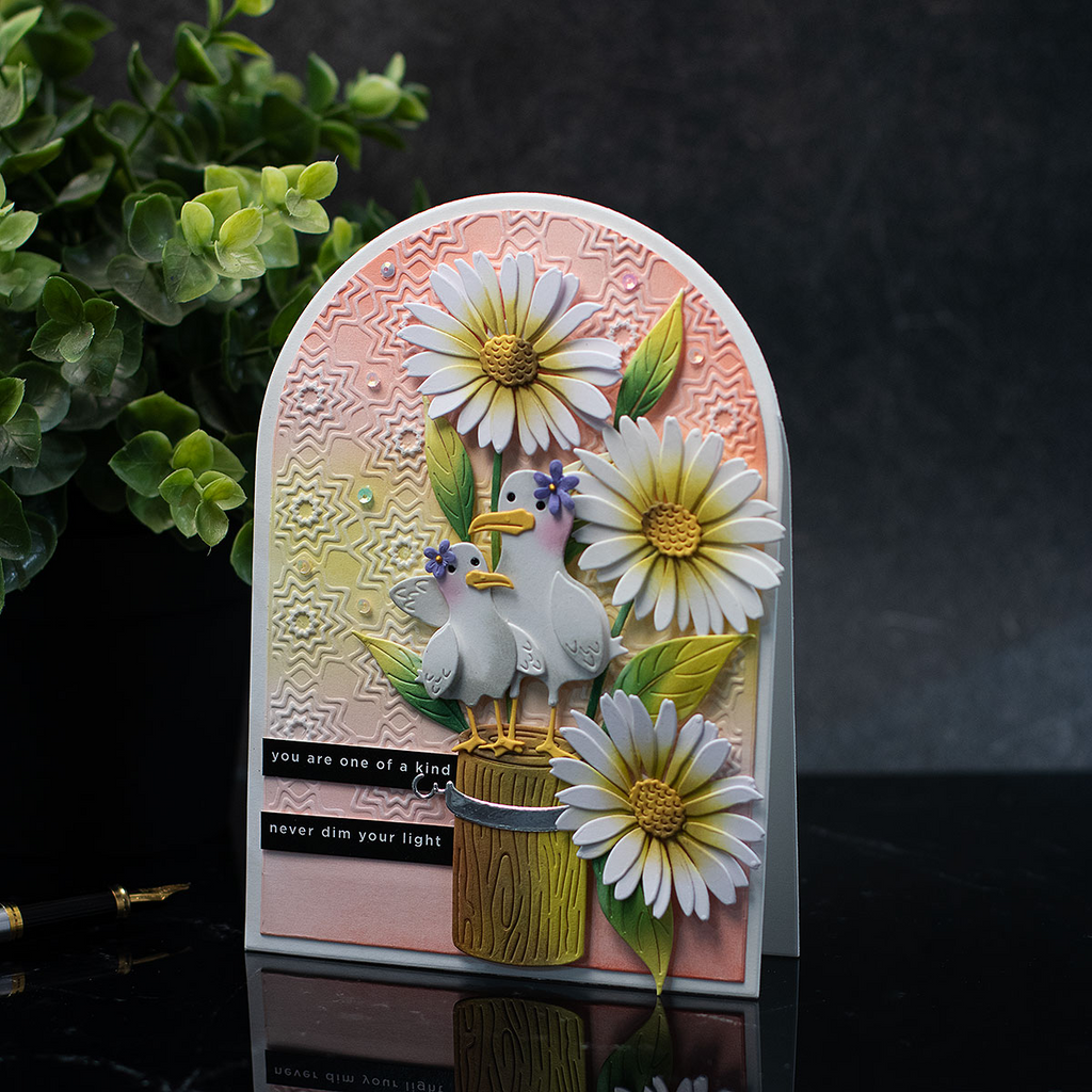 Simon Says Stamp A7 Arches Wafer Dies 1553sd Shine On One of a Kind Seagulls Card Bibi Cameron | color-code:ALT01