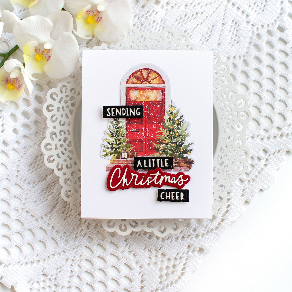 Simon Says Stamp A Little Christmas Cheer Wafer Dies 1831sd Holiday Card Heather Hoffman