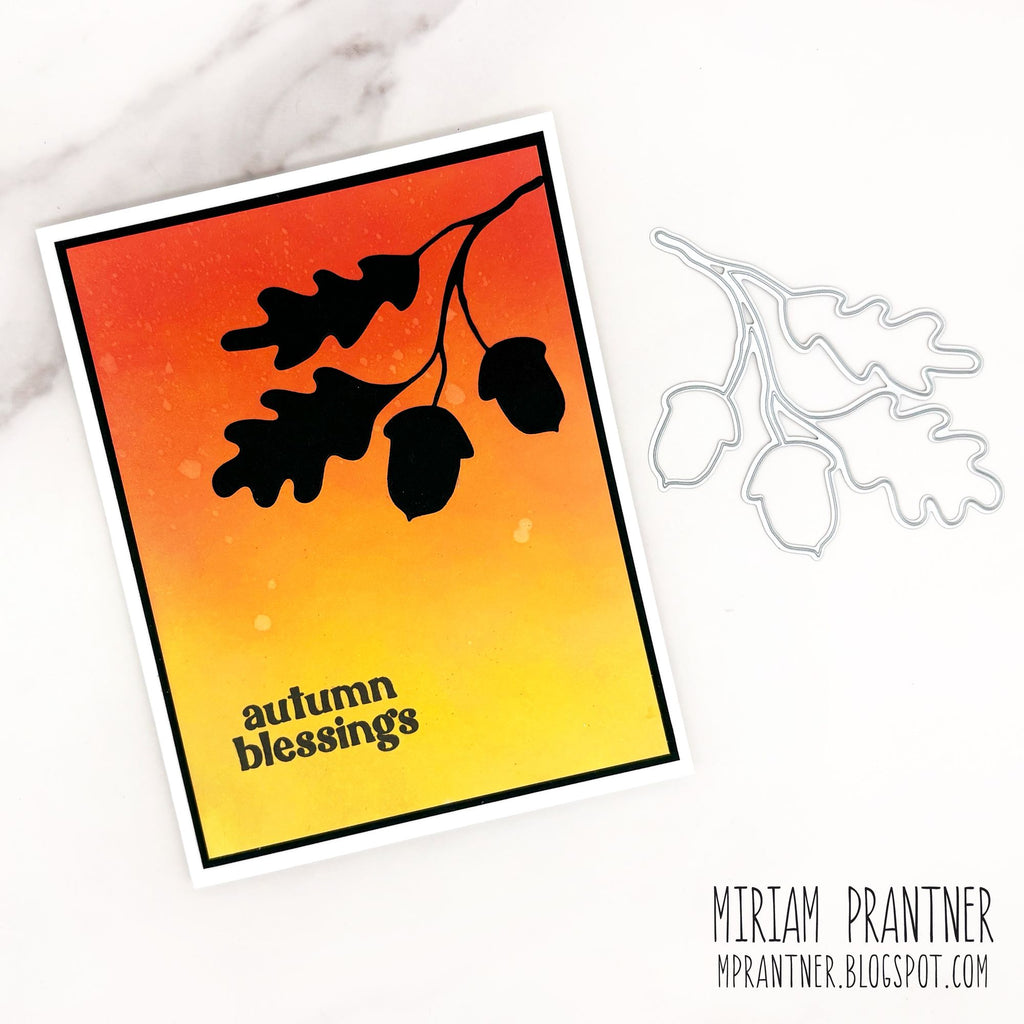 Simon Says Stamp Acorn Silhouette Wafer Dies 1656md Sending Cheer Miriam Prantner Fiery Card | color-code:ALT01