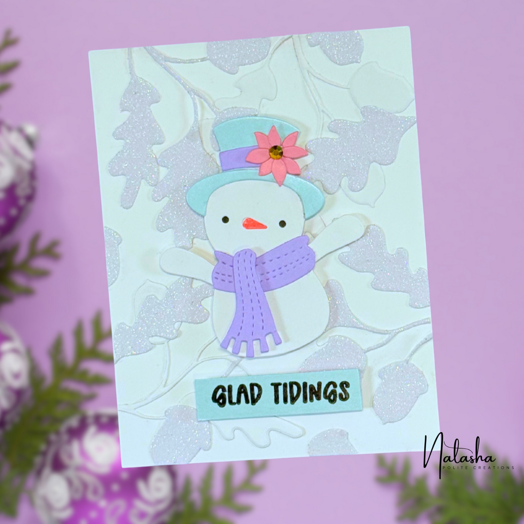 Simon Says Stamp Acorn Silhouette Wafer Dies 1656md Sending Cheer Natasha Polite Snowman Card