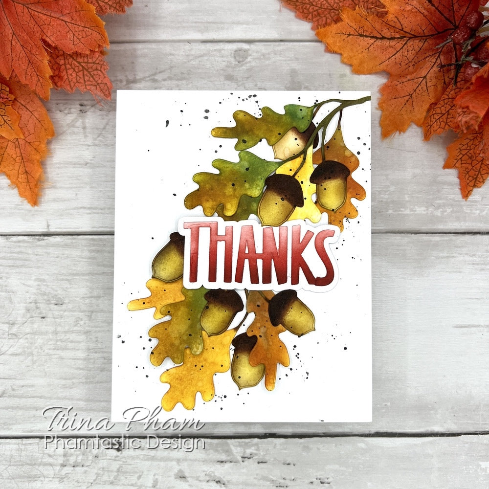 Simon Says Stamp Acorn Silhouette Wafer Dies 1656md Sending Cheer Trina Pham Fall Thanks Card | color-code:ALT03