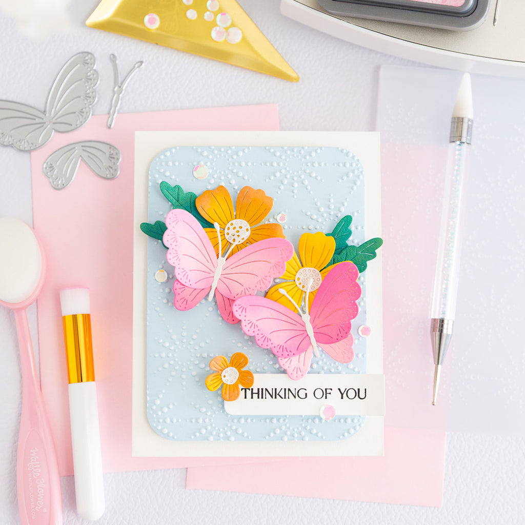 Simon Says Stamp Always There Collection I Want It All Stand Alone Dies set1254sa Dewpierce Butterfly 