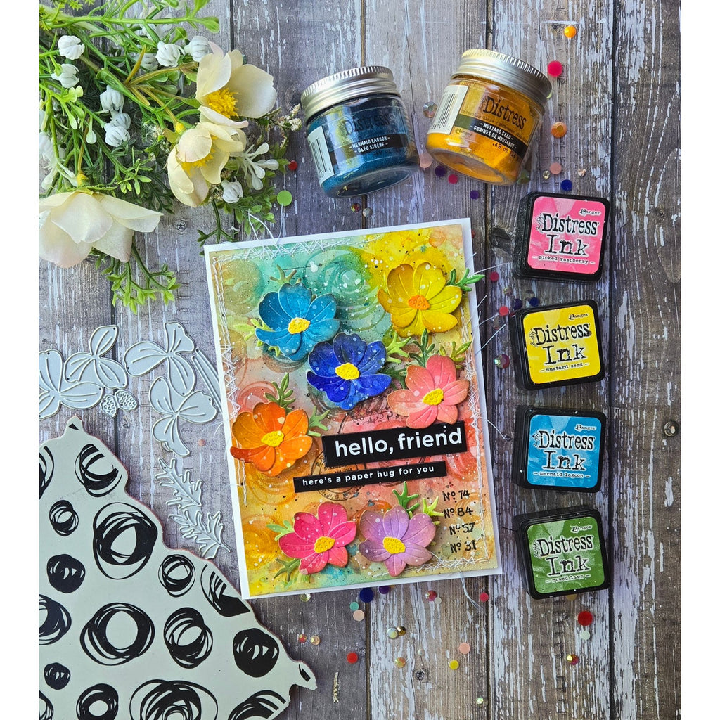 Simon Says Stamp Always There Collection I Want It All Stand Alone Dies set1254sa Sunblush Flowers