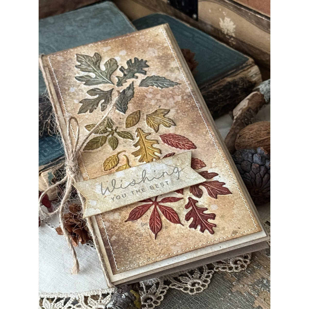 Simon Says Stamp Autumn Leaves Wafer Dies s1076 Fall Cascade Card Stacy Hutchinson | color-code:ALT07