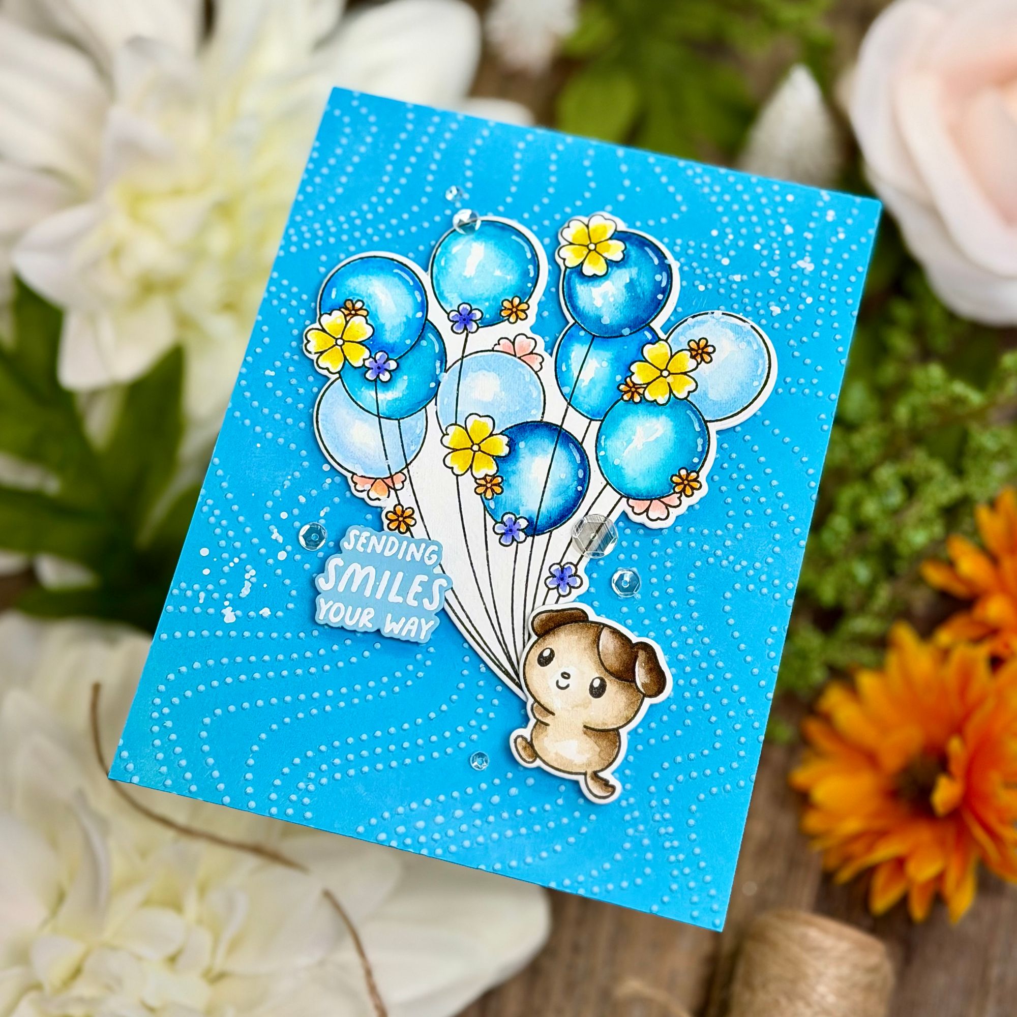Simon Says Stamp Balloon Critters Wafer Dies 1575sdc Shine On Joe Sysavath Sending Smiles Card