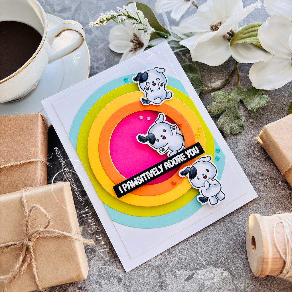 Simon Says Stamp Basic Shapes Circles Wafer Dies 8006sd Favorite Things Adore You Card Tina Smith | color-code:ALT01