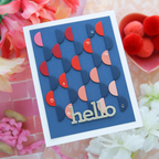 Simon Says Stamp Basic Shapes Circles Wafer Dies 8006sd Favorite Things Hello Card Laura Bassen | color-code:ALT12