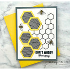 Simon Says Stamp Basic Shapes Hexagons Wafer Dies 1360sd DieCember Encouragement Card Mary Reiner