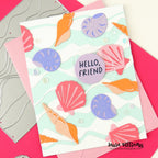 Simon Says Stamp Beach Bird's Eye Wafer Die 1623md Shine On Laura Williams Seashell Card