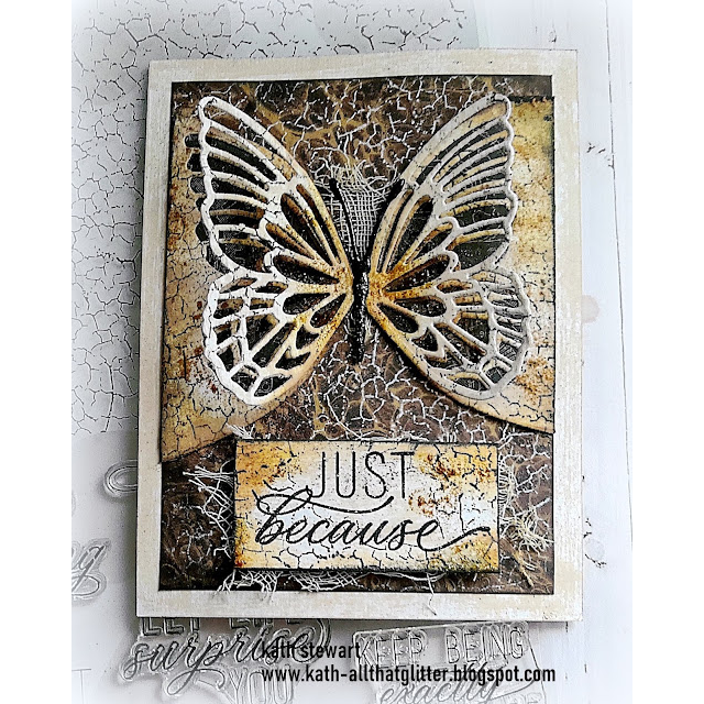 Simon Says Stamp Beautiful Butterfly Flaps Wafer Dies s1227 Stamptember Just Because Mixed Media Card | color-code:ALT01