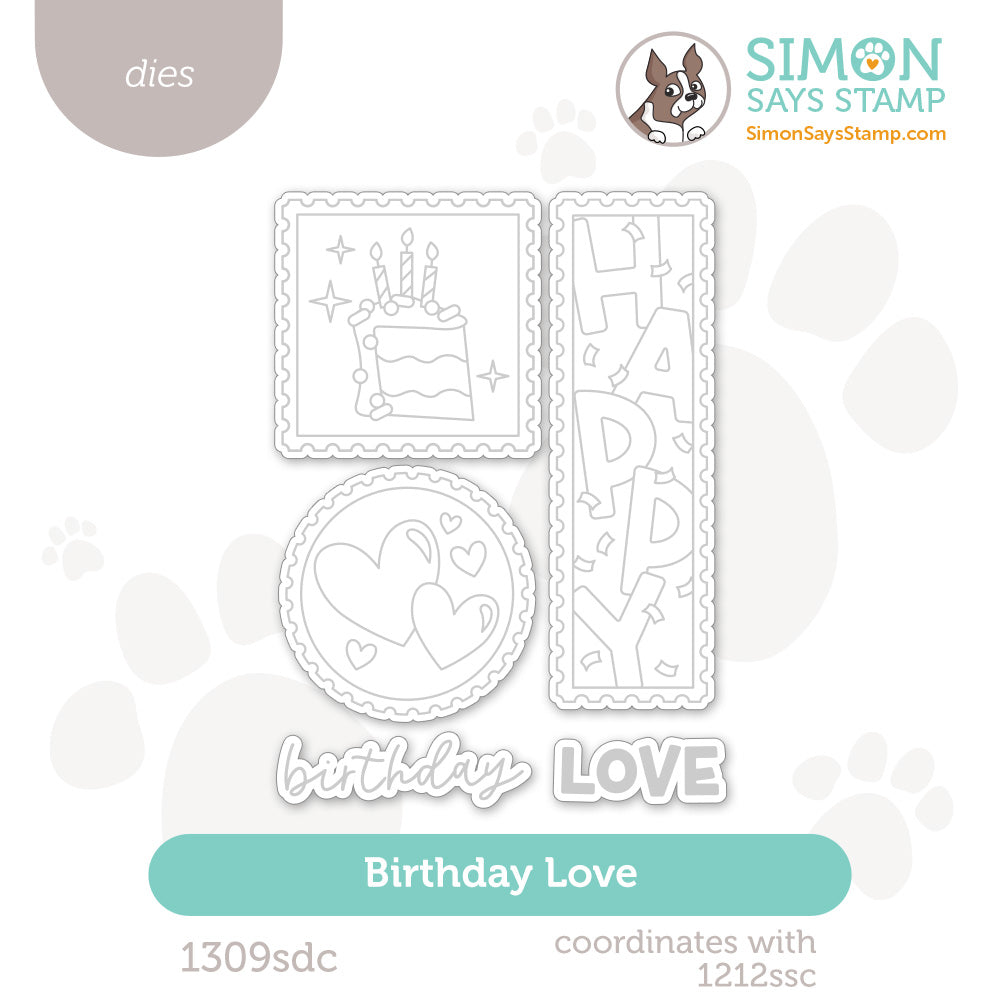 Simon Says Stamp Birthday Love Wafer Dies 1309sdc