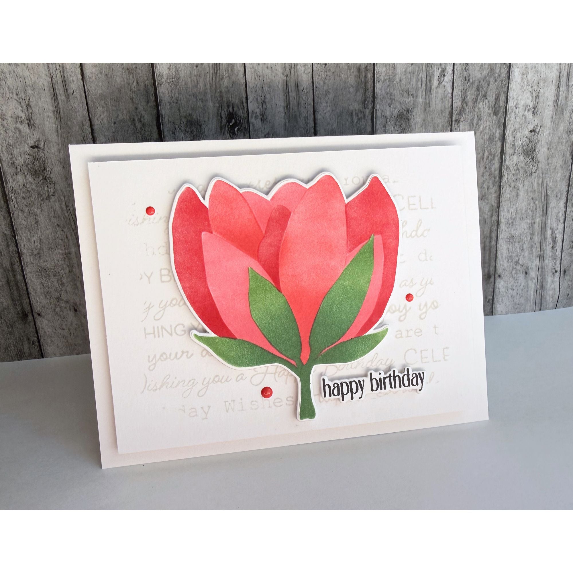 Simon Says Stamp Blooming Flower Wafer Dies 1632mdc Shine On Lisa Addesa Birthday Card