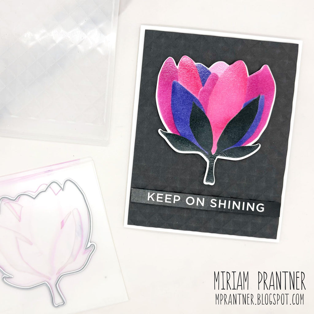 Simon Says Stamp Blooming Flower Wafer Dies 1632mdc Shine On Miriam Prantner Floral Encouragement Card