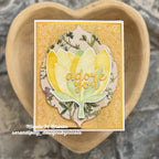 Simon Says Stamp Blooming Flower Wafer Dies 1632mdc Shine On Nicole Brown Yellow Adore Card