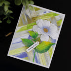 Simon Says Stamp Blushing Bloom Wafer Dies s1226 Stamptember Bibi Cameron Thinking of You Card