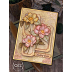 Simon Says Stamp Blushing Bloom Wafer Dies s1226 Stamptember Cez Tolentino Frames Card