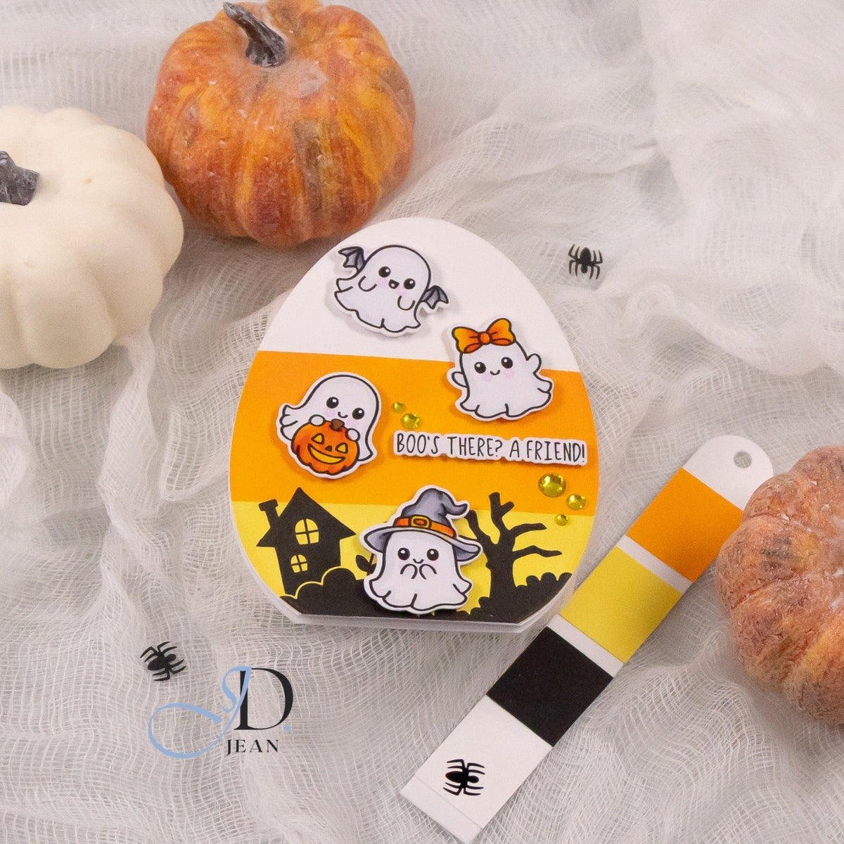 Simon Says Stamp Boo Bundle Halloween Craft Kit Jean Doeringsfeld Shaped Card