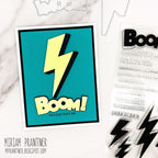 Simon Says Stamp Boom Wafer Dies 1659mdc Shine On Miriam Prantner Thunderbolt Card