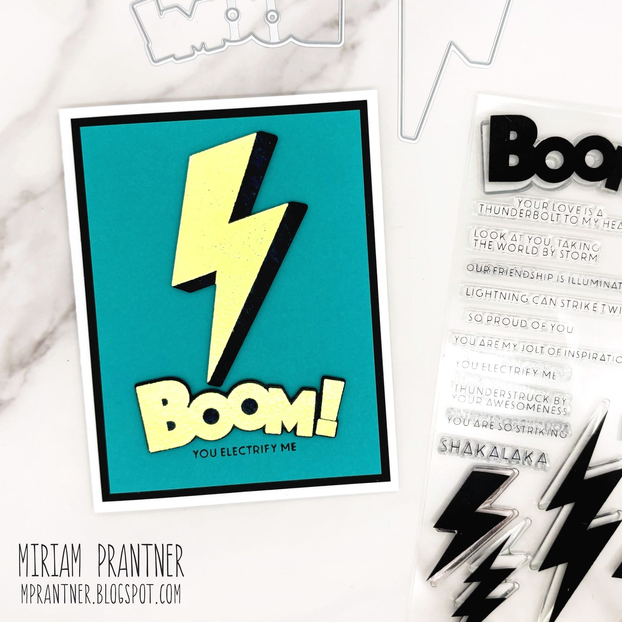 Simon Says Stamp Boom Wafer Dies 1659mdc Shine On Miriam Prantner Thunderbolt Card