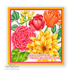 Simon Says Stamp Brights Lightweight Paper Pack sss344 Suzy Plantamura  Bold Floral Card