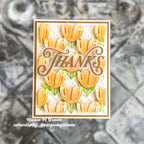 Simon Says Stamp Butterbloom Flowers Wafer Dies s1146 Every Happiness Nicole Brown Full Floral Thanks Card