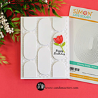 Simon Says Stamp Butterbloom Flowers Wafer Dies s1146 Every Happiness Sandi MacIver Geometric Floral Birthday Card | color-code:ALT03