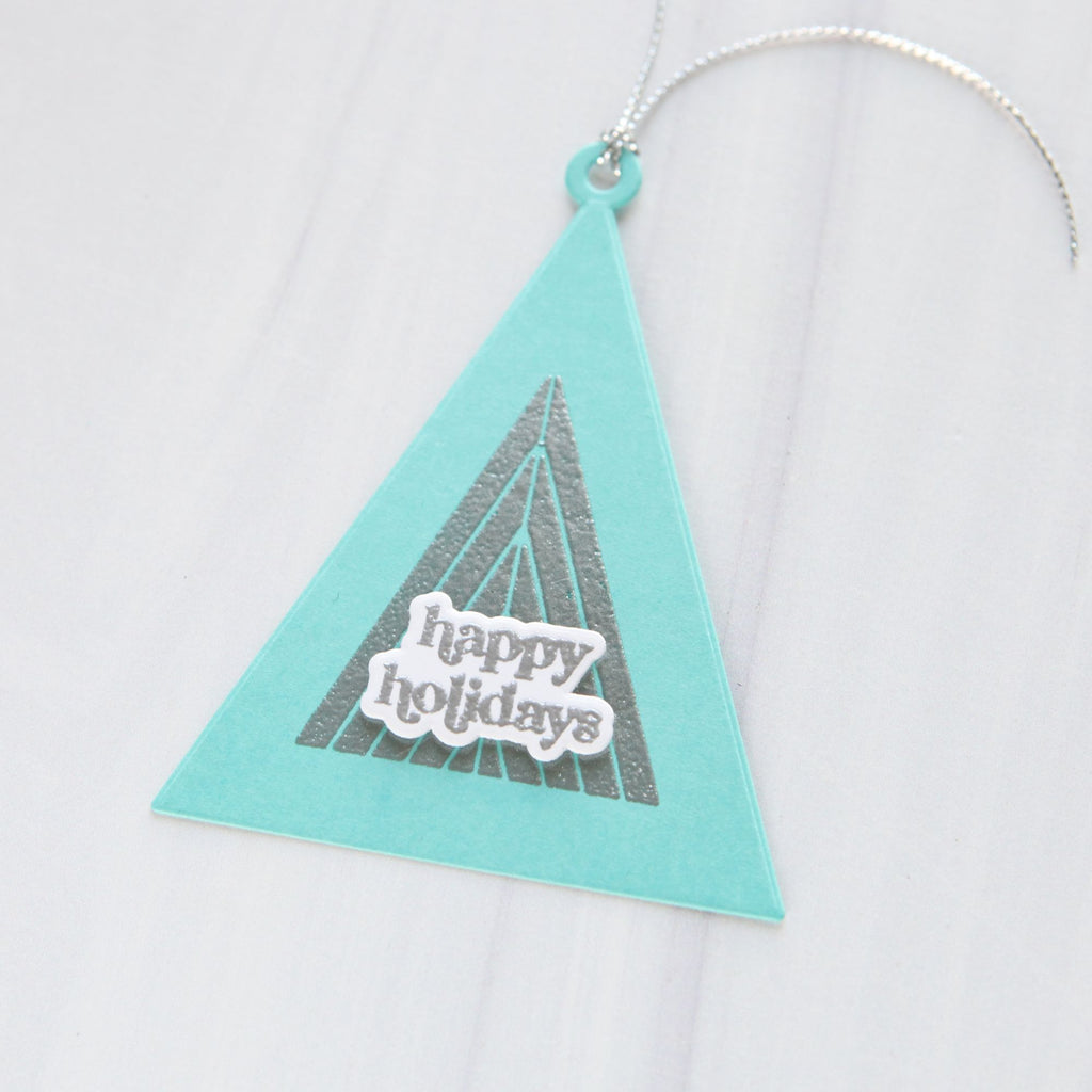 Simon Says Stamp CZ Design Christmas Joy in July Stamps Dies Stencil and Ink Cathy Zielske Aqua Happy Holidays Tag | color-code:ALT09