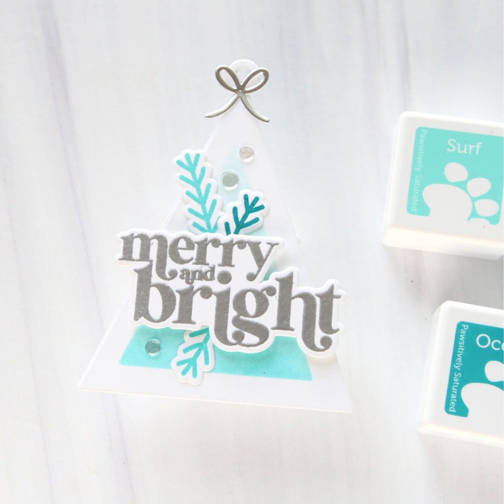 Simon Says Stamp CZ Design Christmas Joy in July Stamps Dies Stencil and Ink Cathy Zielske Merry and Bright Tag | color-code:ALT03