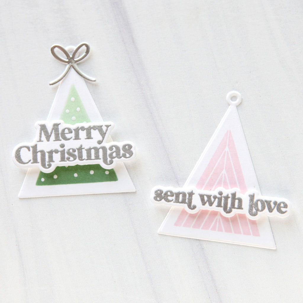 Simon Says Stamp CZ Design Christmas Joy in July Stamps Dies Stencil and Ink Cathy Zielske Pink and Green Christmas Tags | color-code:ALT04